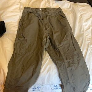 Green carhartt work pants